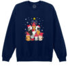 Bluza Printata-Meowy Christmas Tree, Unisex