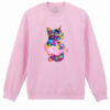 Bluza Printata-Rainbow Cat Love, Unisex