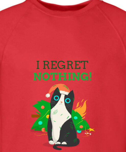 Bluza printata-I Regret Nothing, Barbati, Rosie