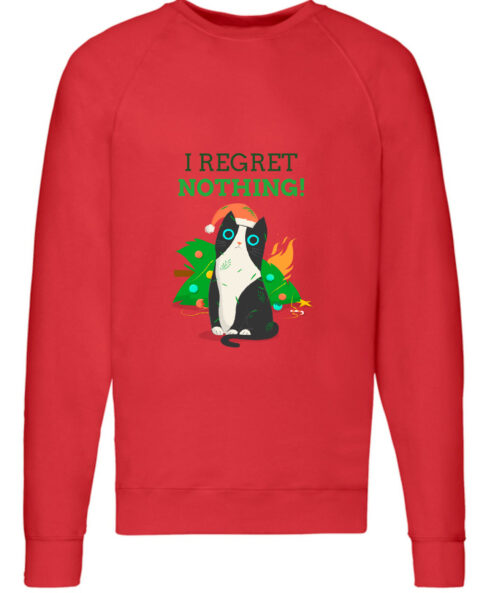 Bluza printata-I Regret Nothing, Barbati, Rosie