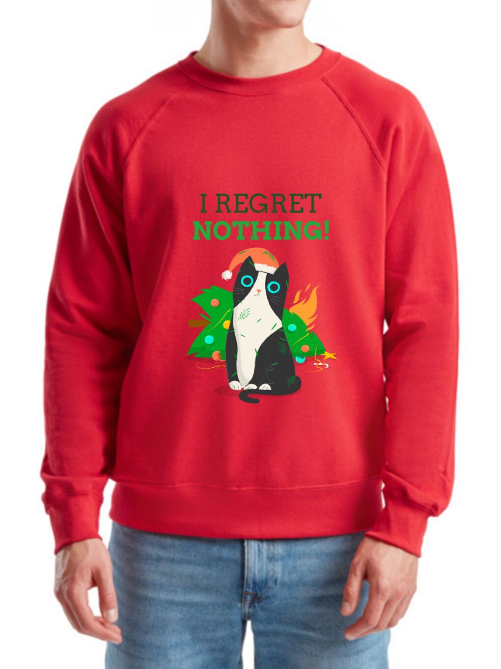 Bluza printata-I Regret Nothing, Barbati, Rosie