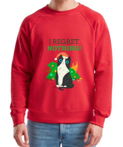 Bluza printata-I Regret Nothing, Barbati, Rosie