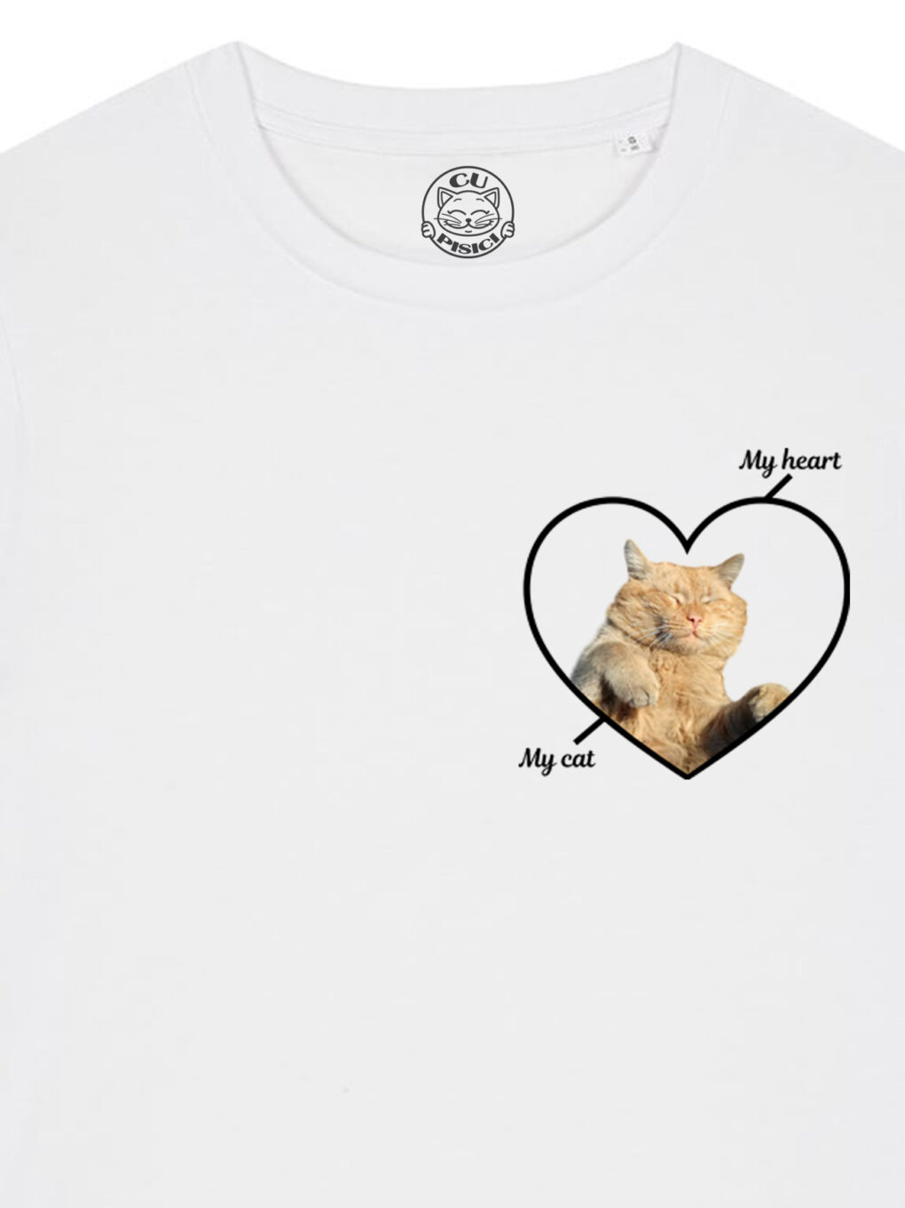 Tricou Premium Personalizat-My Heart, My Cat