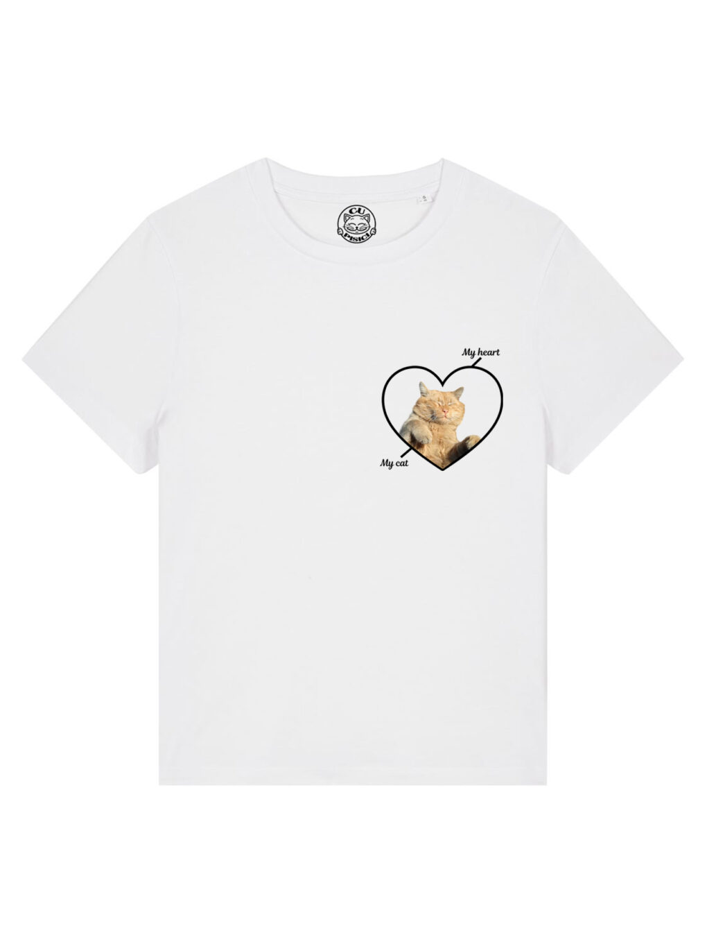 Tricou Premium Personalizat-My Heart, My Cat