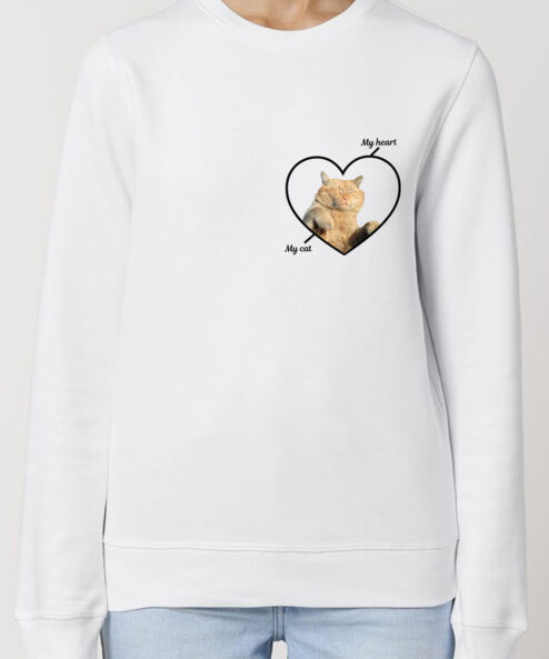 Bluza Premium Personalizata-My Heart, My Cat