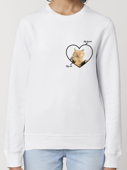 Bluza Premium Personalizata-My Heart, My Cat