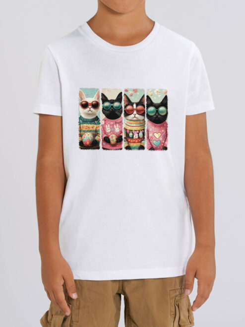 Tricou bumbac organic-Hello Easter, Copii