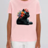 Tricou bumbac organic-Flower Cat, Copii