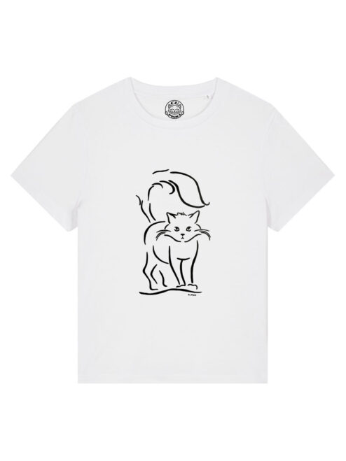 Tricou pictat manual-Pisica Sophie