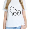 Tricou pictat manual-Pisica Princess