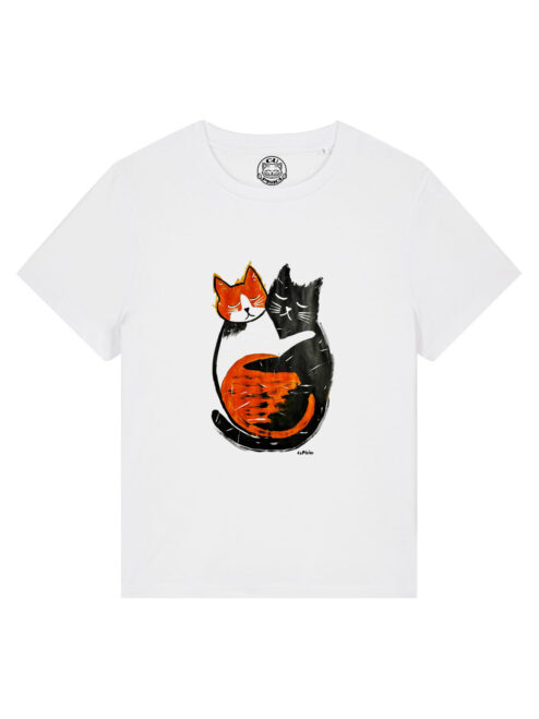 Tricou pictat manual-Purr Love