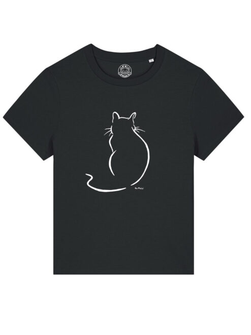 Tricou pictat manual-Pisica Chloe