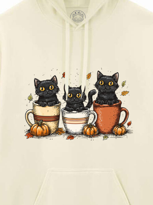 Hanorac printat-Cozy Cats, Unisex