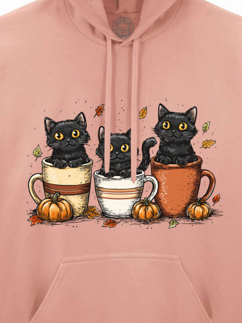 Hanorac printat-Cozy Cats, Unisex