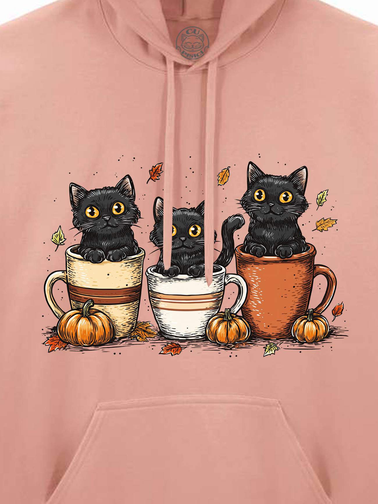Hanorac printat-Cozy Cats, Unisex