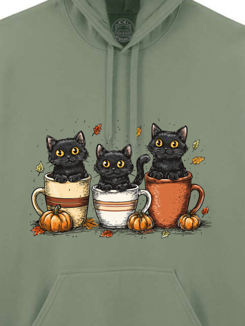 Hanorac printat-Cozy Cats, Unisex