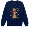 Bluza printata-Autumn Cat, Unisex