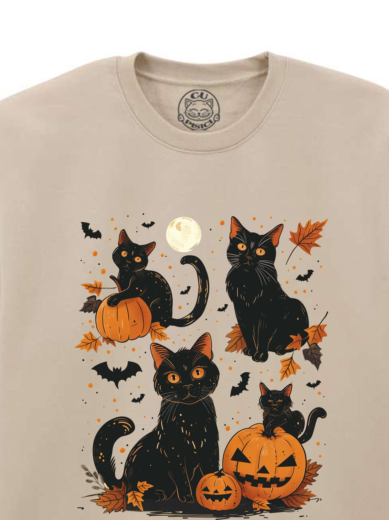 Bluza printata-Mystic Cats, Unisex