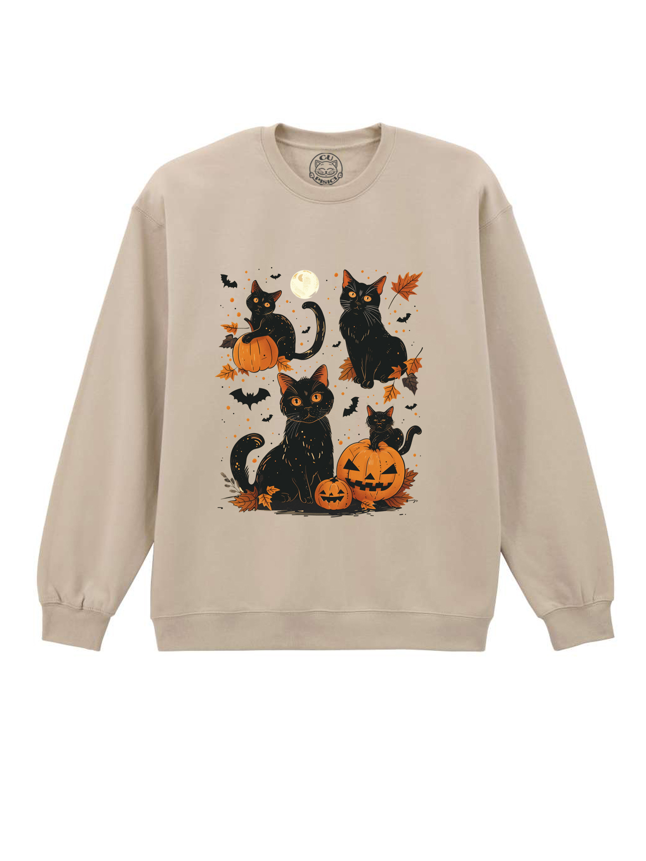 Bluza printata-Mystic Cats, Unisex