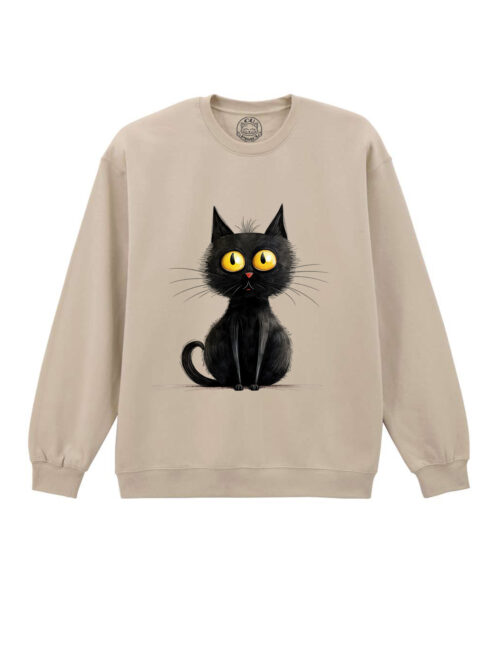 Bluza printata-Zurli Cat, Unisex