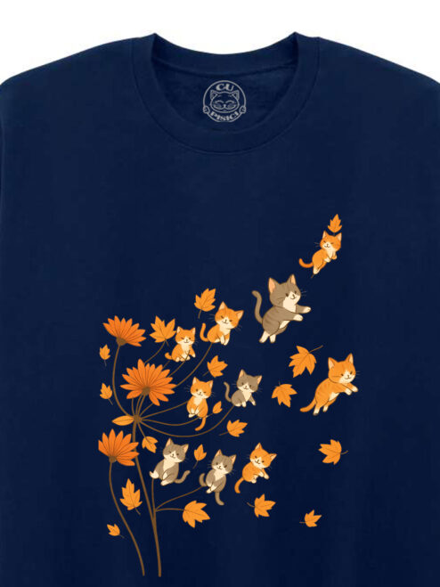 Bluza printata-Fall Kitty Dreams, Unisex
