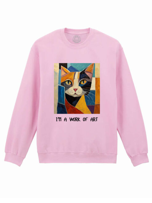Bluza printata-I'm a Work of Art, Unisex