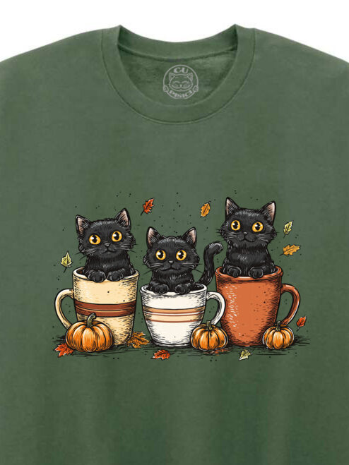 Bluza printata-Cozy Cats, Unisex