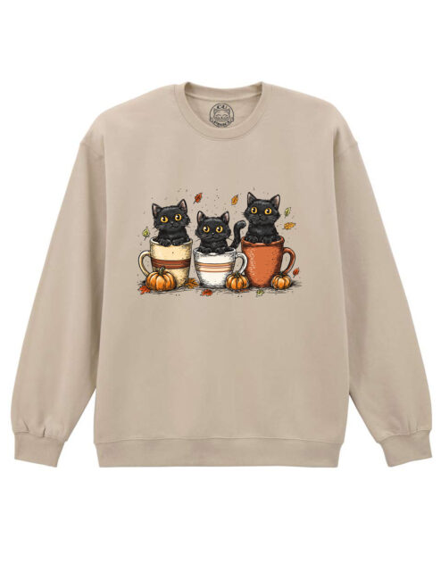 Bluza printata-Cozy Cats, Unisex