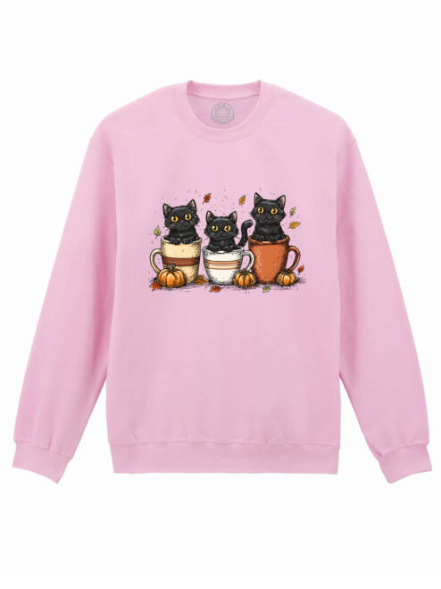 Bluza printata-Cozy Cats, Unisex