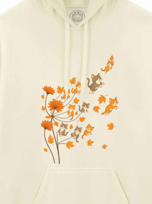 Hanorac printat-Fall Kitty Dreams, Unisex