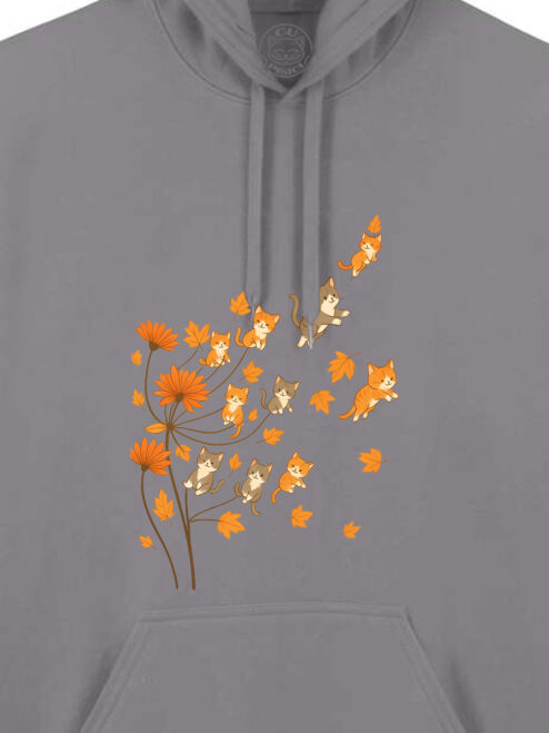 Hanorac printat-Fall Kitty Dreams, Unisex