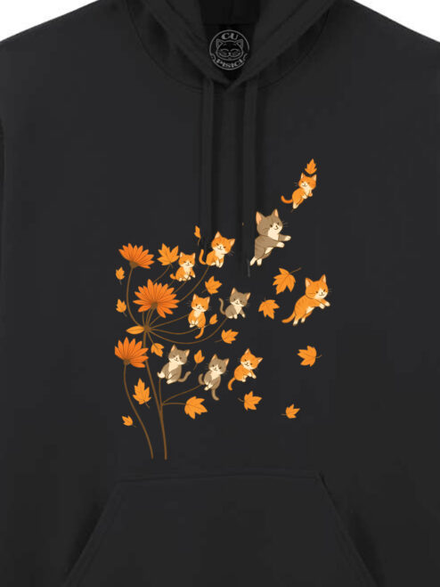 Hanorac printat-Fall Kitty Dreams, Unisex