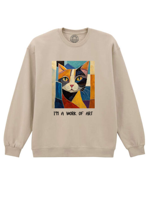 Bluza printata-I'm a Work of Art, Unisex
