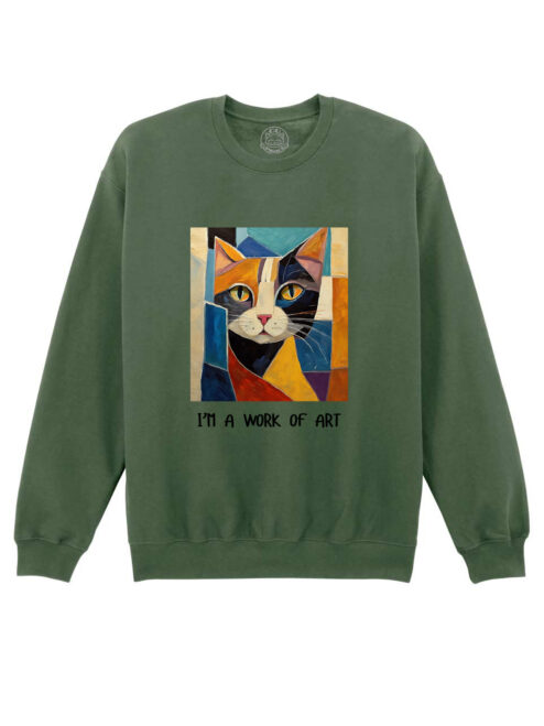 Bluza printata-I'm a Work of Art, Unisex