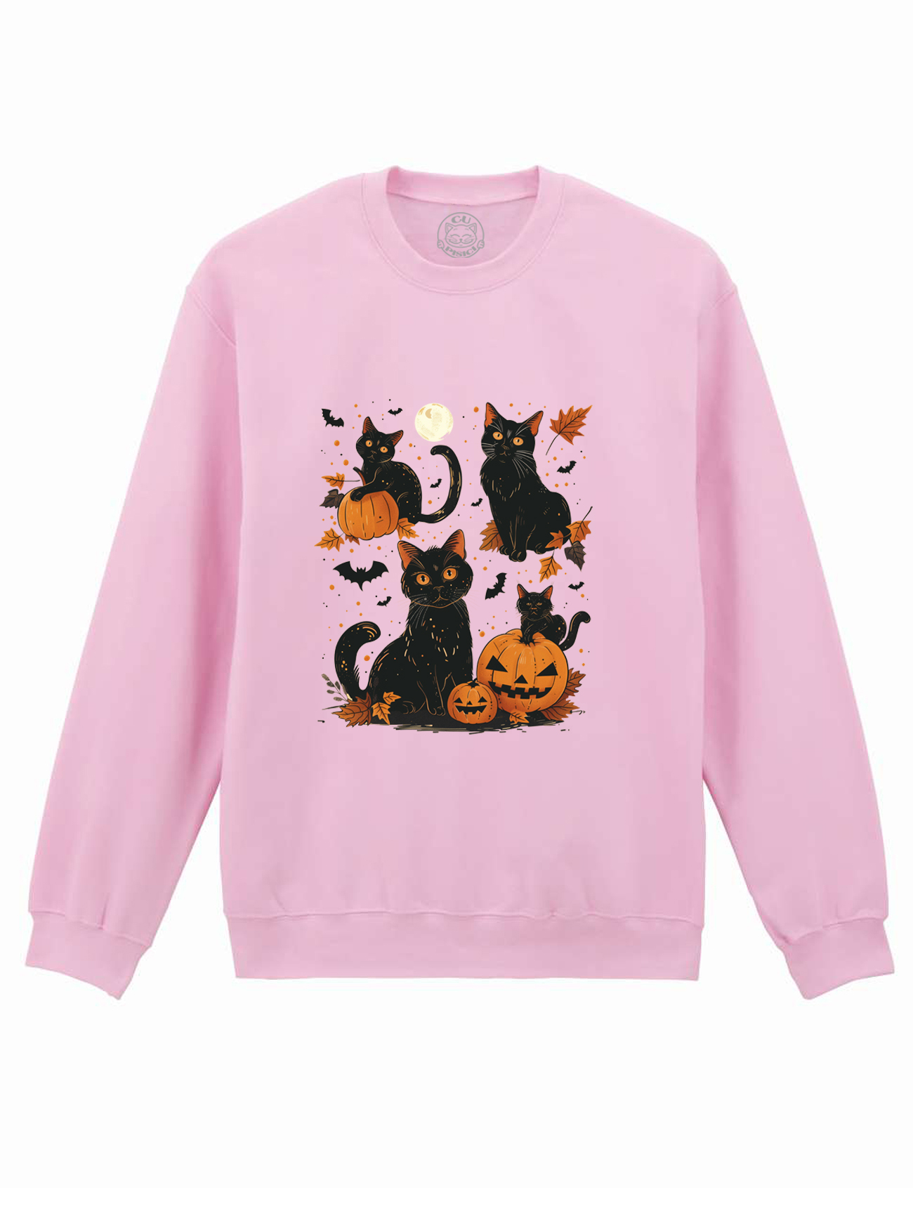 Bluza printata-Mystic Cats, Unisex