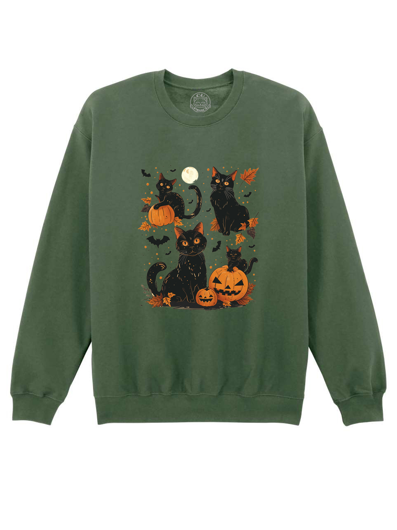 Bluza printata-Mystic Cats, Unisex