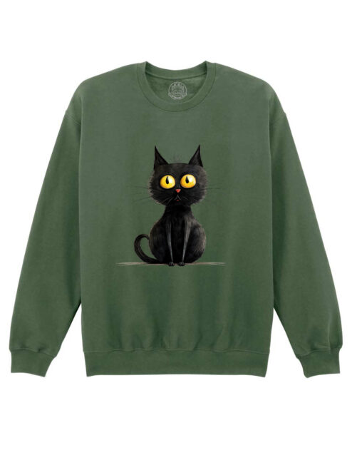 Bluza printata-Zurli Cat, Unisex