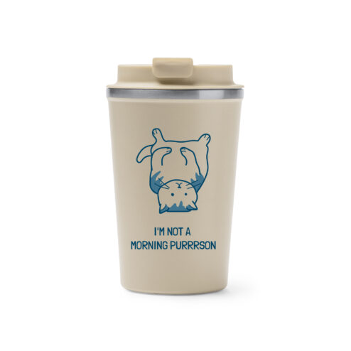 Cana termos cafea-I'm Not a Morning Purrrson