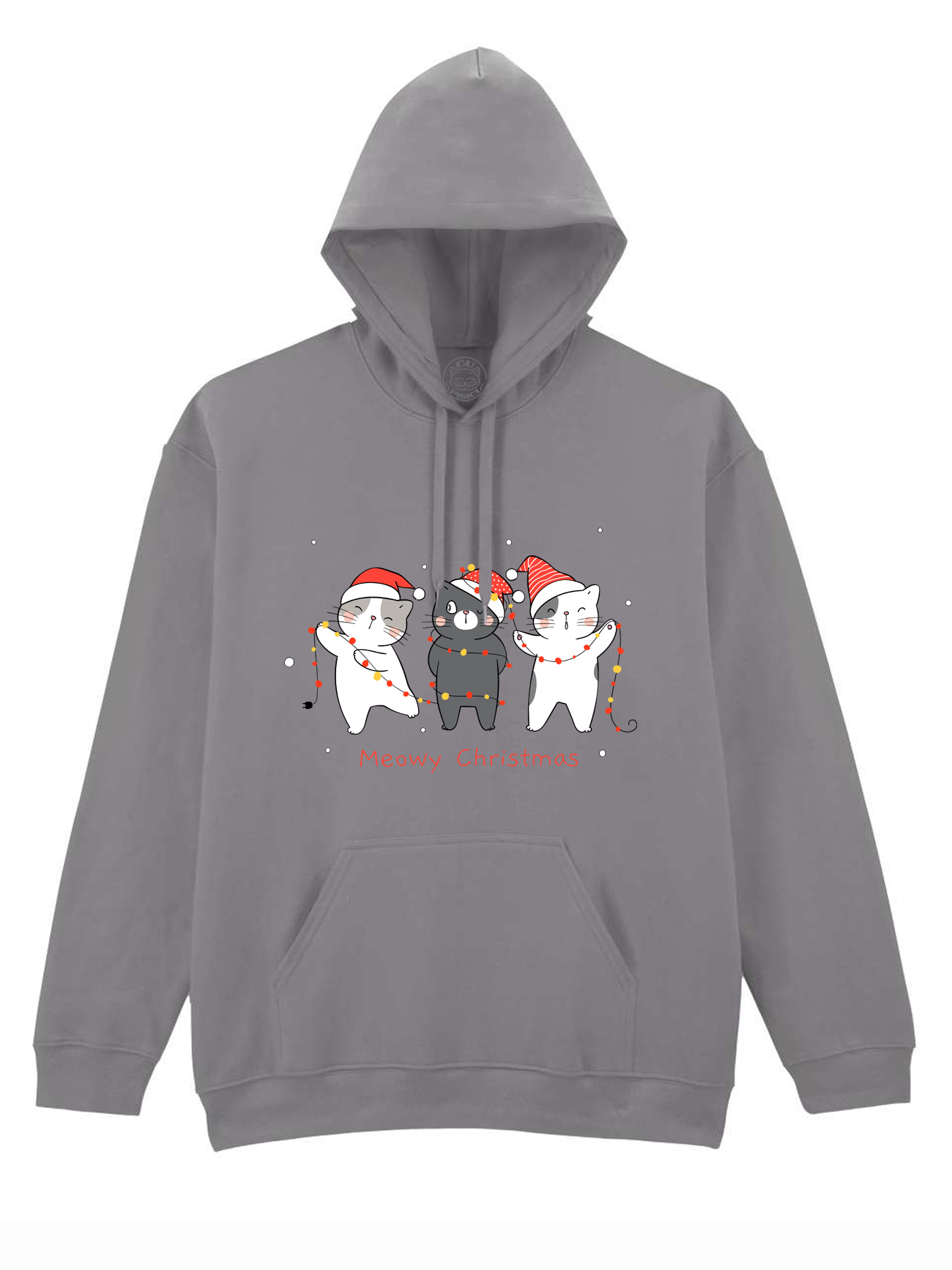 Hanorac printat-Christmas Cats, Unisex