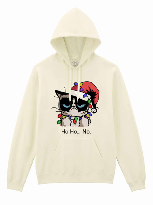 Hanorac printat-Christmas Grumpy Cat, Unisex