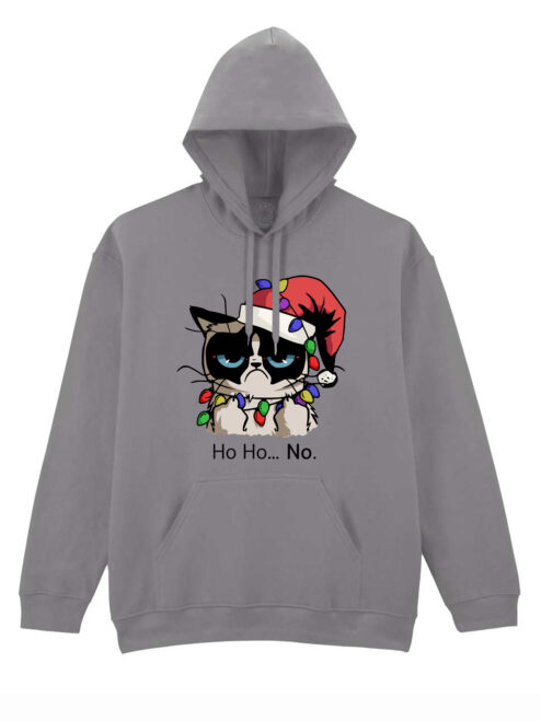 Hanorac printat-Christmas Grumpy Cat, Unisex