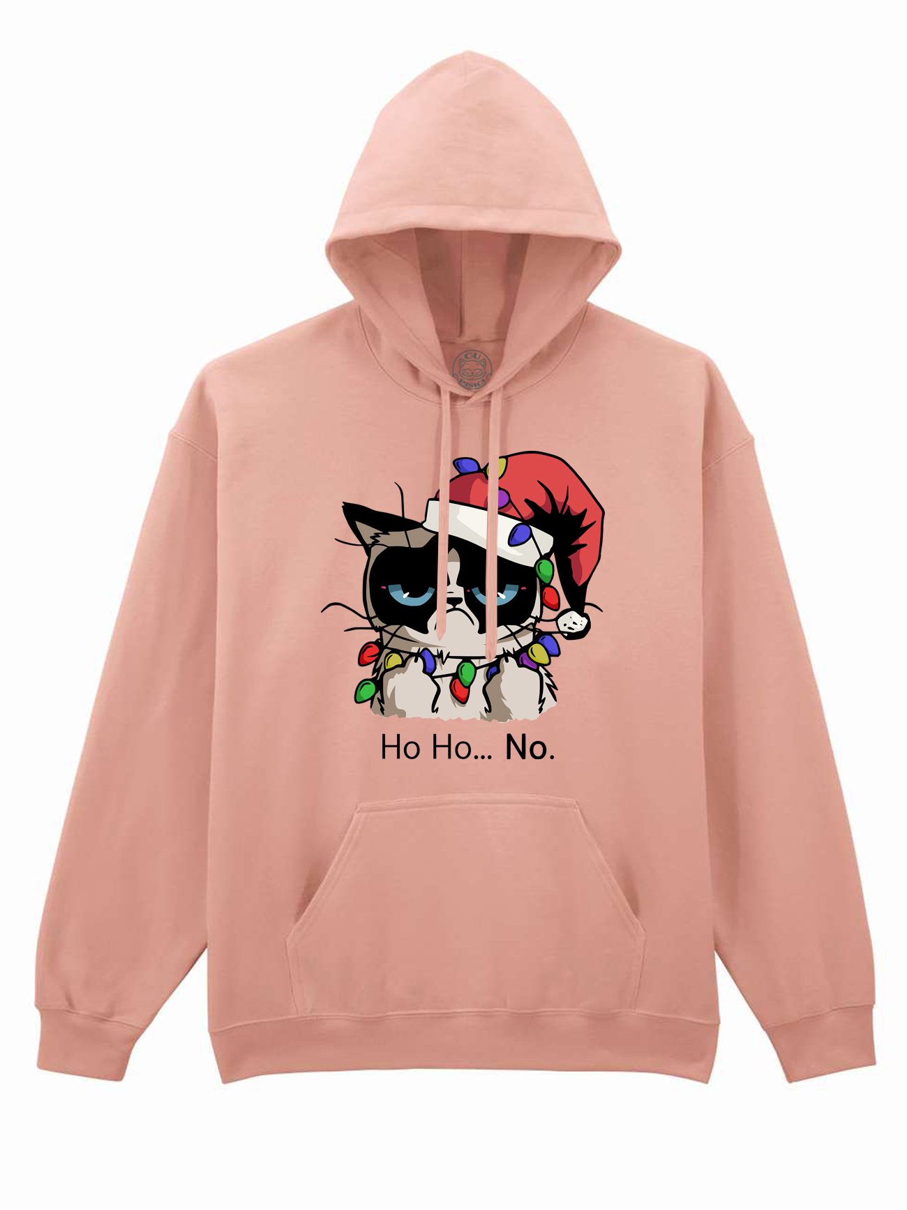 Hanorac printat-Christmas Grumpy Cat, Unisex