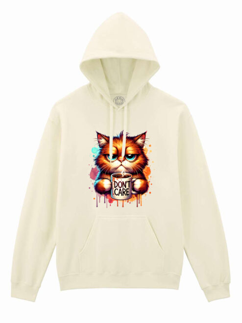 Hanorac printat-Don't care, Unisex