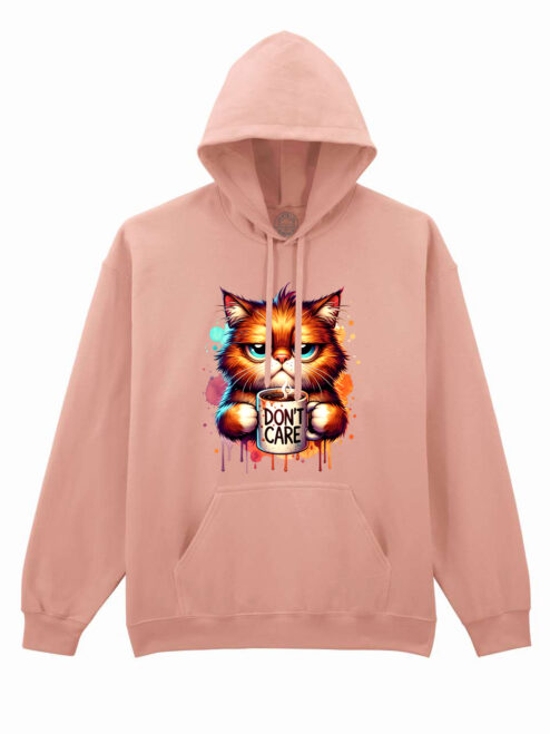 Hanorac printat-Don't care, Unisex