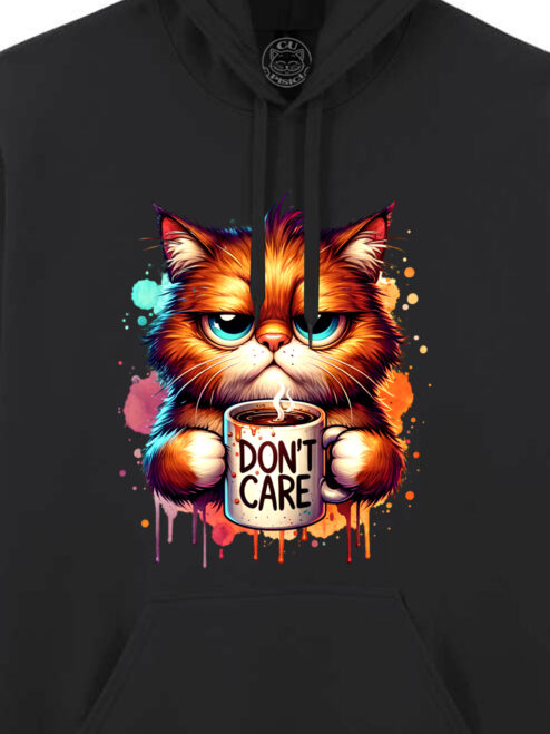 Hanorac printat-Don't care, Unisex