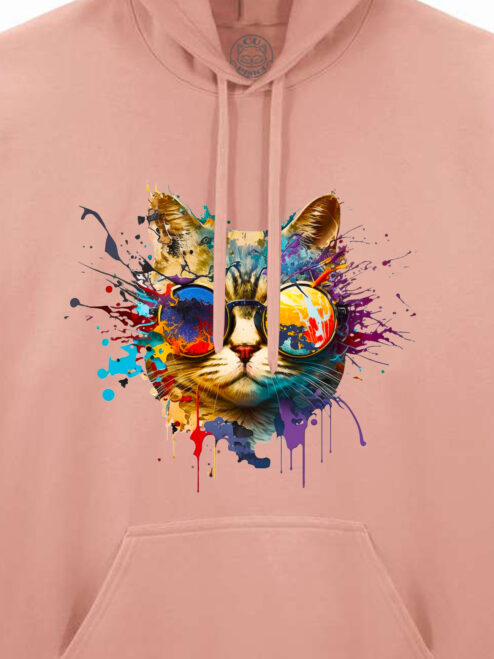 Hanorac printat-Energy Cat, Unisex
