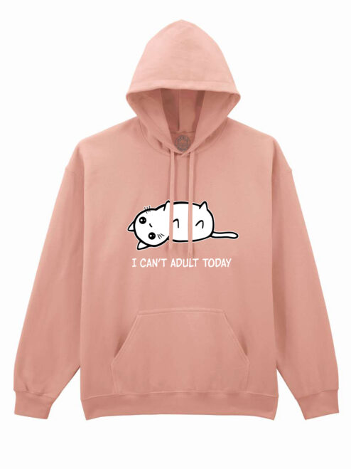 Hanorac printat-I Can't Adult Today, Unisex