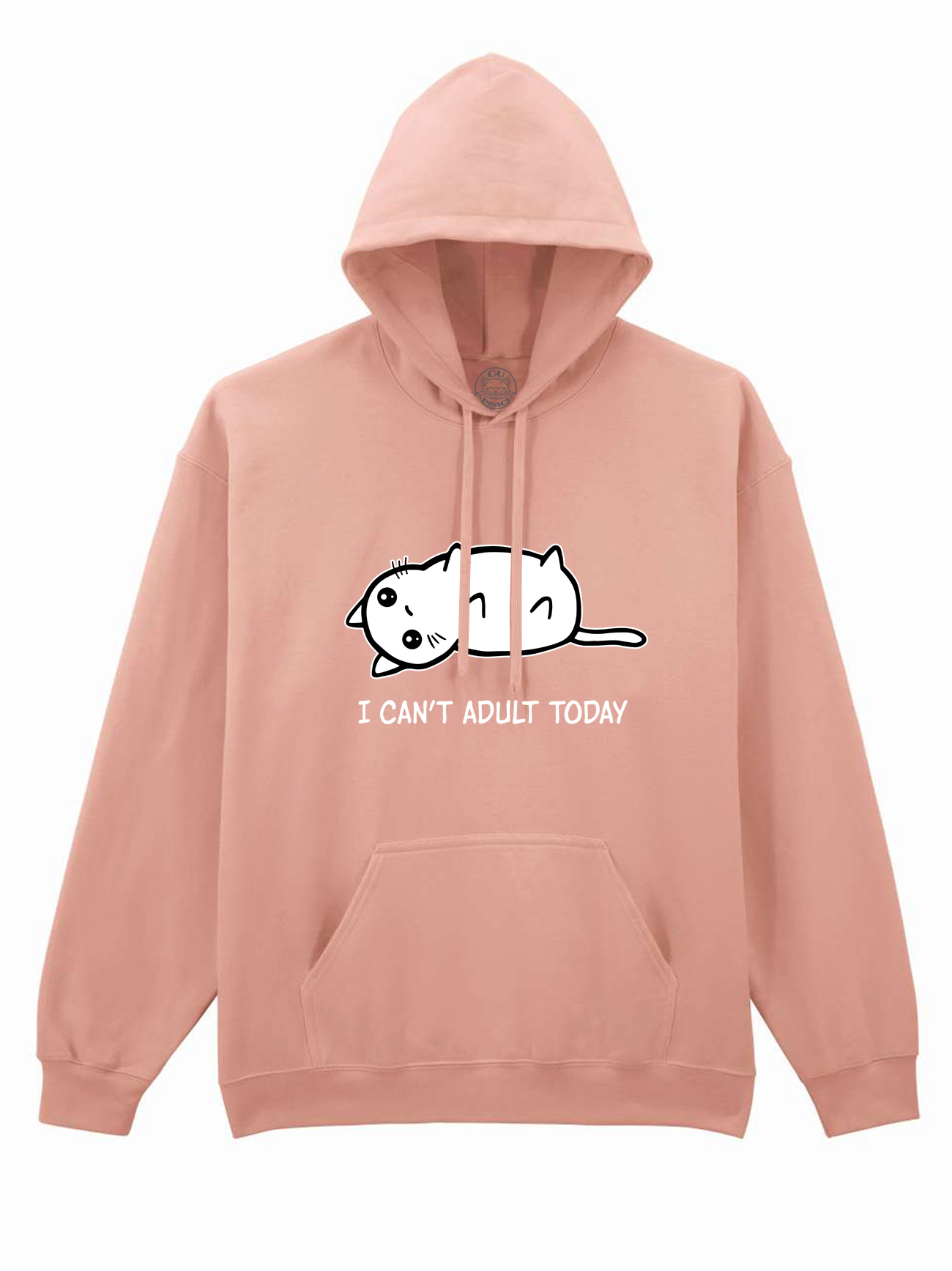 Hanorac printat-I Can't Adult Today, Unisex
