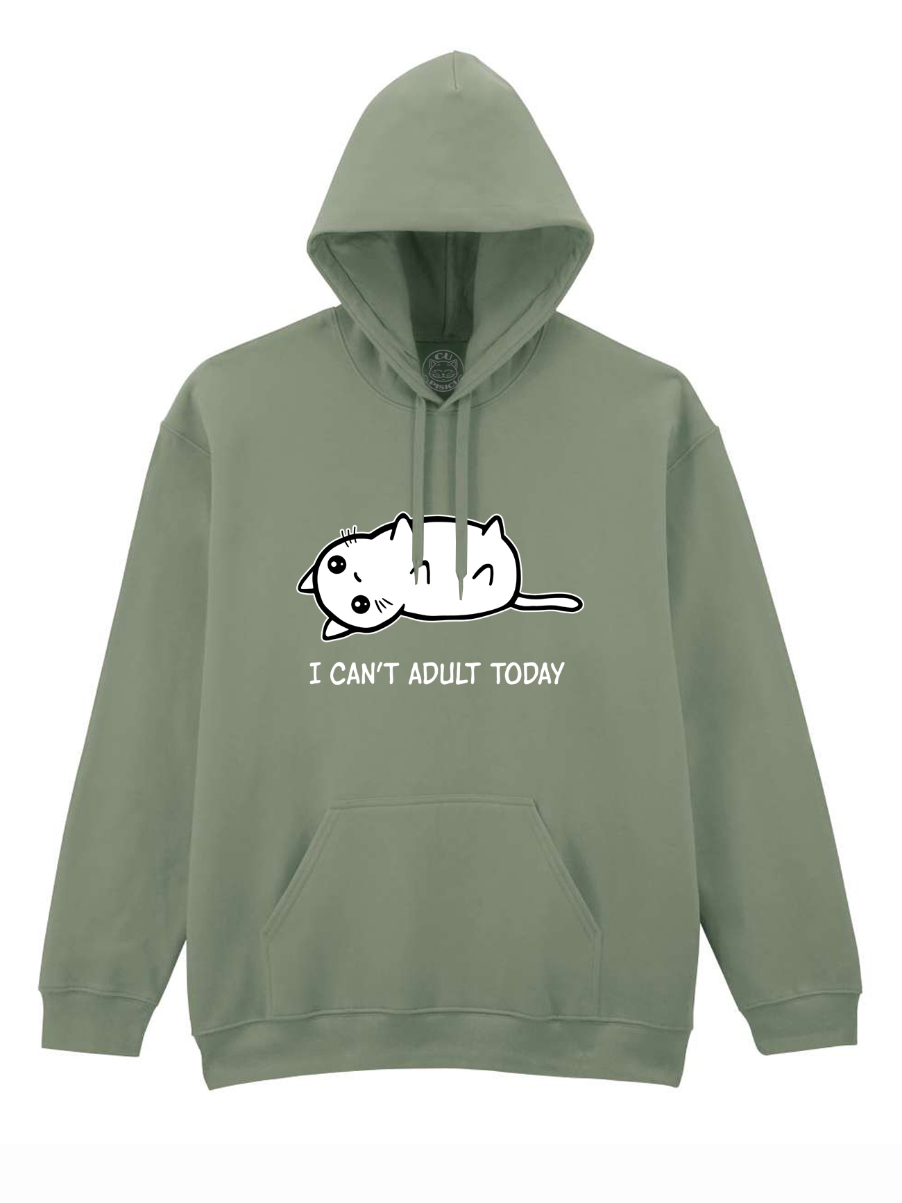 Hanorac printat-I Can't Adult Today, Unisex