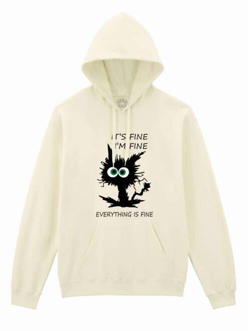 Hanorac printat-I'm Fine, Unisex